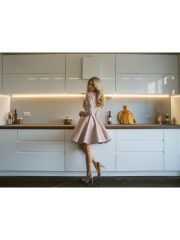 Mutfak Dolabı Ve Tezgah Altı Led Şerit Profil Aydınlatma Anahtarlı Fişli