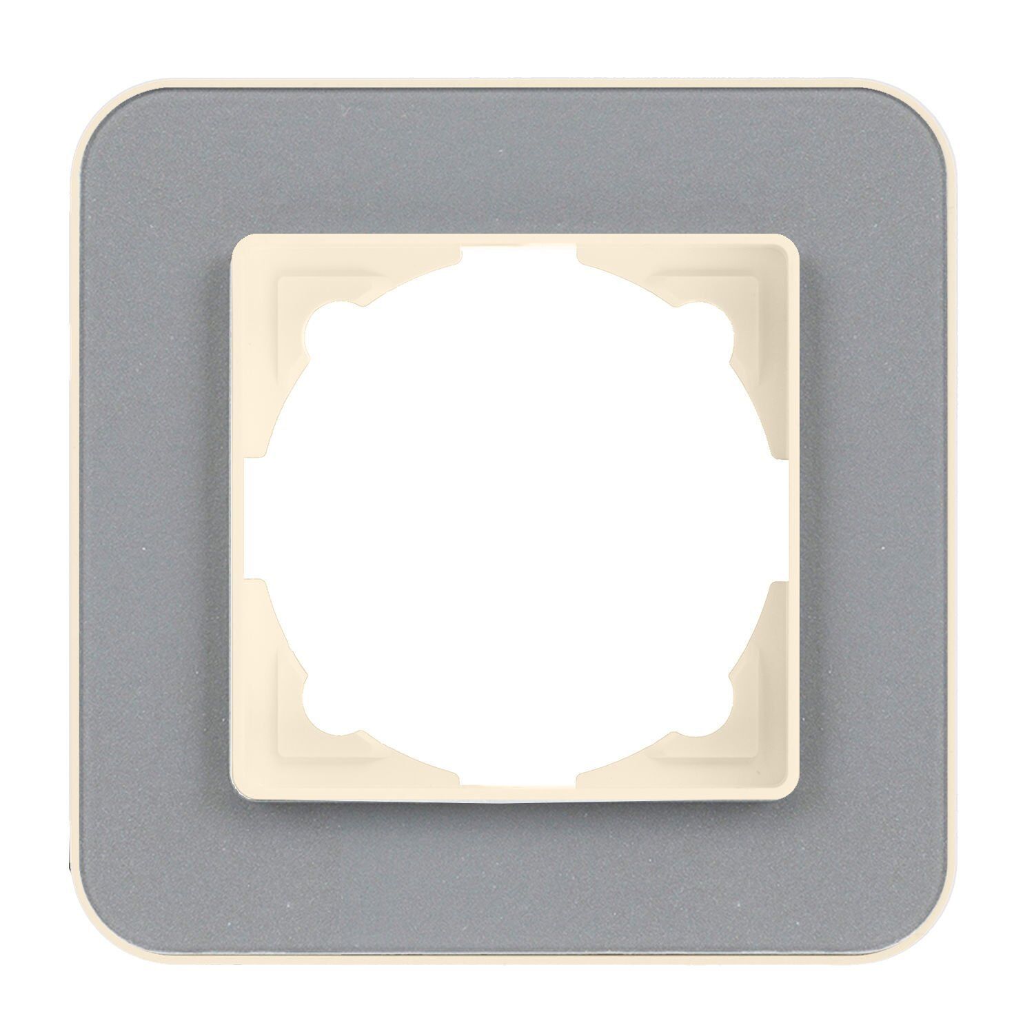 Günsan Radius Krem & Pearl Silver Tekli Çerçeve