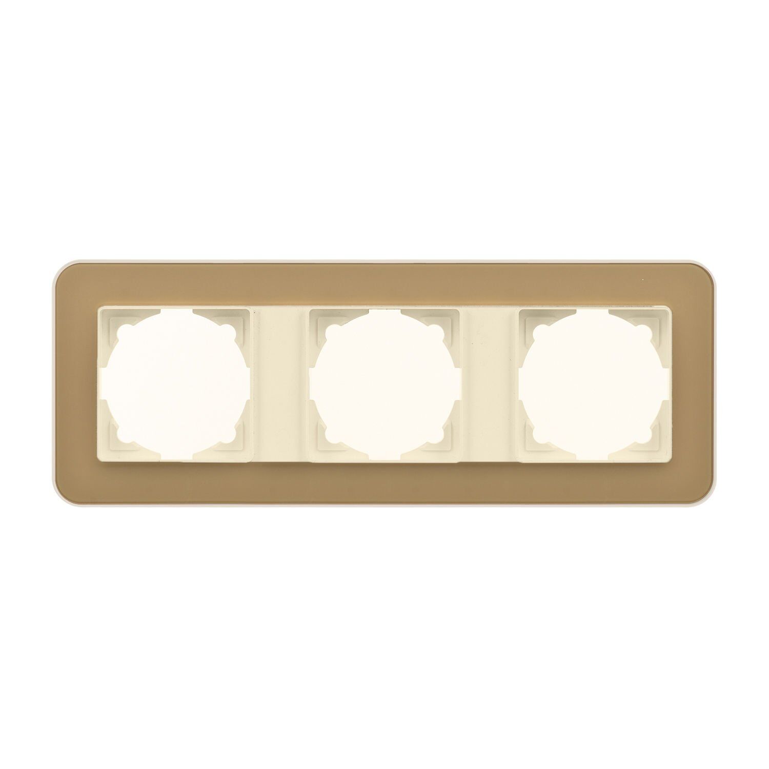 Günsan Radius Krem & Pearl Gold Üçlü Çerçeve