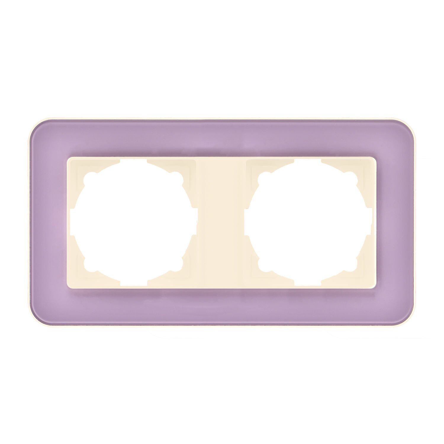 Günsan Radius Krem & Pastel Violet İkili Çerçeve