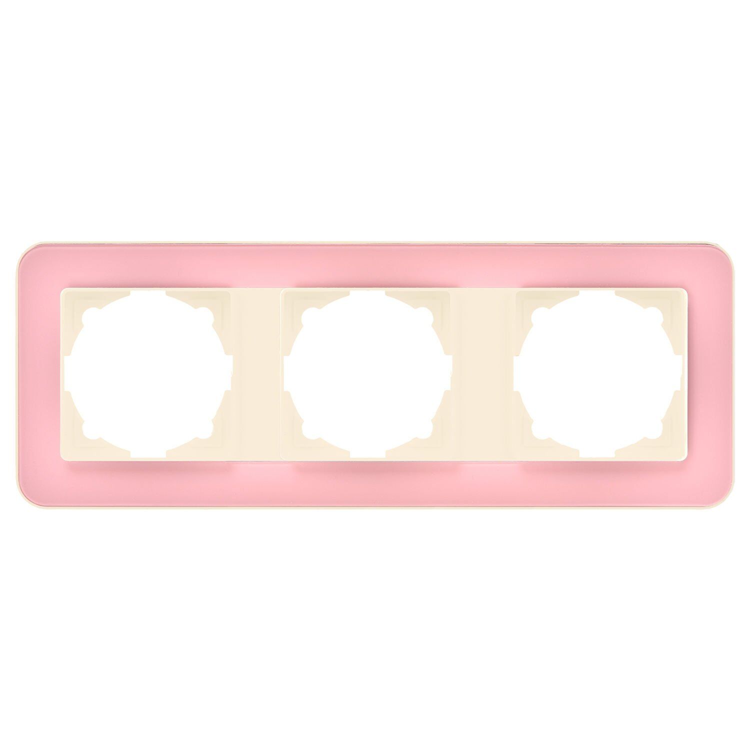 Günsan Radius Krem & Powdery Pink Üçlü Çerçeve