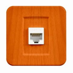 Günsan Fantasy Misya  Meşe Tekli Data Prizi (RJ45 Cat6)