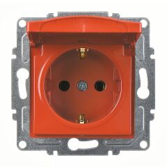 Günsan Visage Kiraz Kapaklı Topraklı Priz- 16A 250V - Klipsli