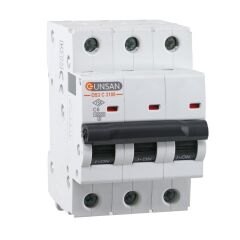 Günsan Valta Otomatik Sigorta 10kA C Tip 3P 6A