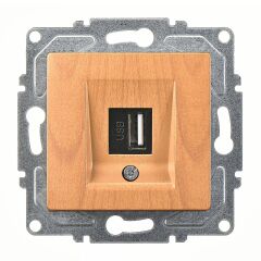 Günsan Visage Akçaağaç Vidalı USB Data Prizi