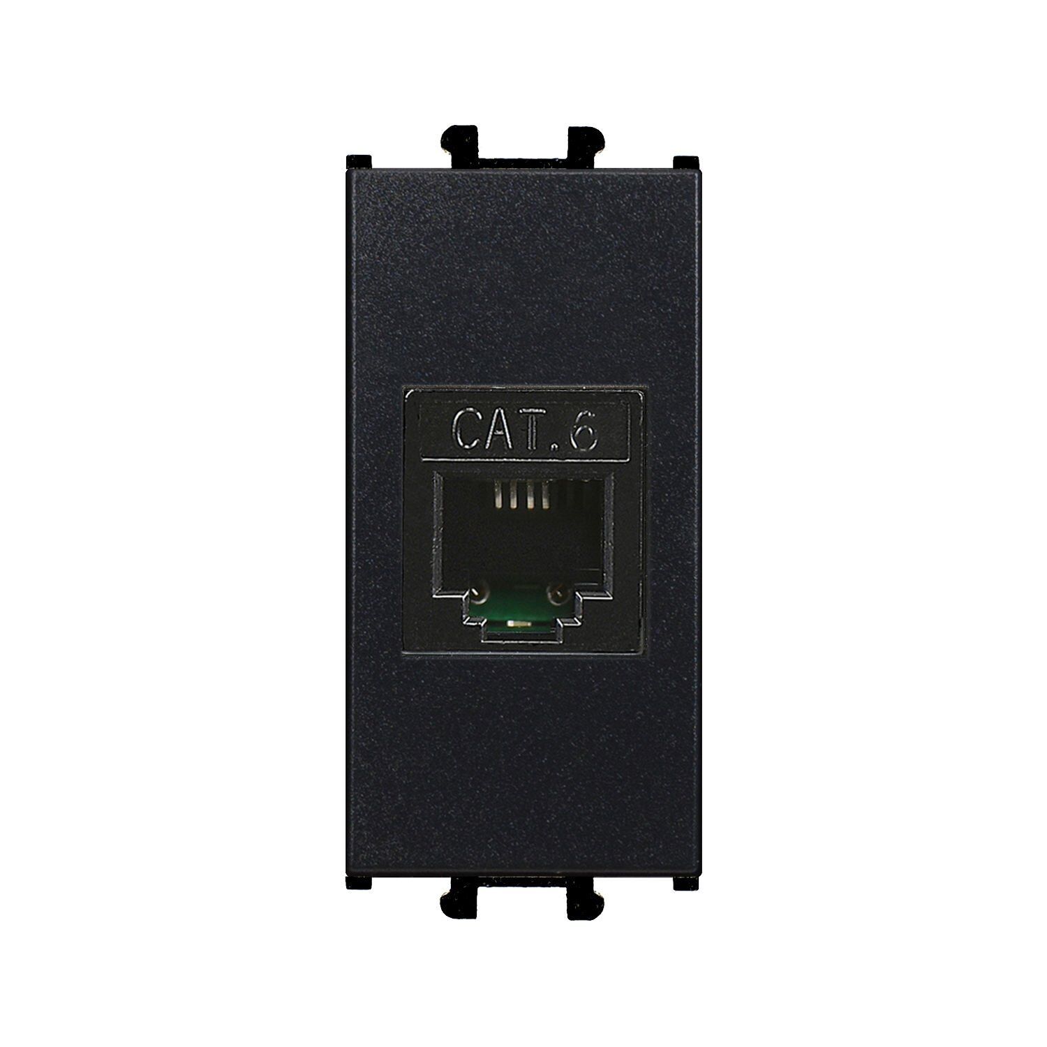 Günsan Domino Siyah Data Prizi (RJ45 Cat6)- 1M