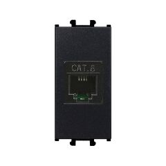 Günsan Domino Siyah Data Prizi (RJ45 Cat6)- 1M