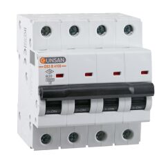 Günsan Valta Otomatik Sigorta 10kA B Tip 4P 20A