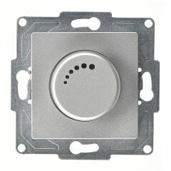 Günsan Eqona Gümüş Vidalı Işıklı Dimmer - 1000VA 230V