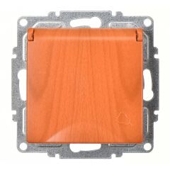 Günsan Visage Meşe Kapaklı Topraklı Priz- 16A 250V - Vidalı