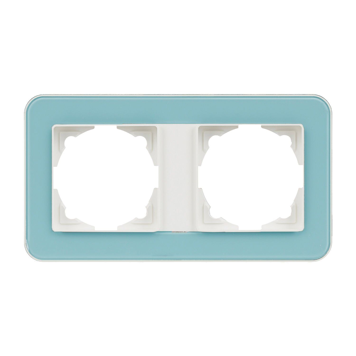 Günsan Radius Fildişi Beyazı & Pastel Green İkili Çerçeve