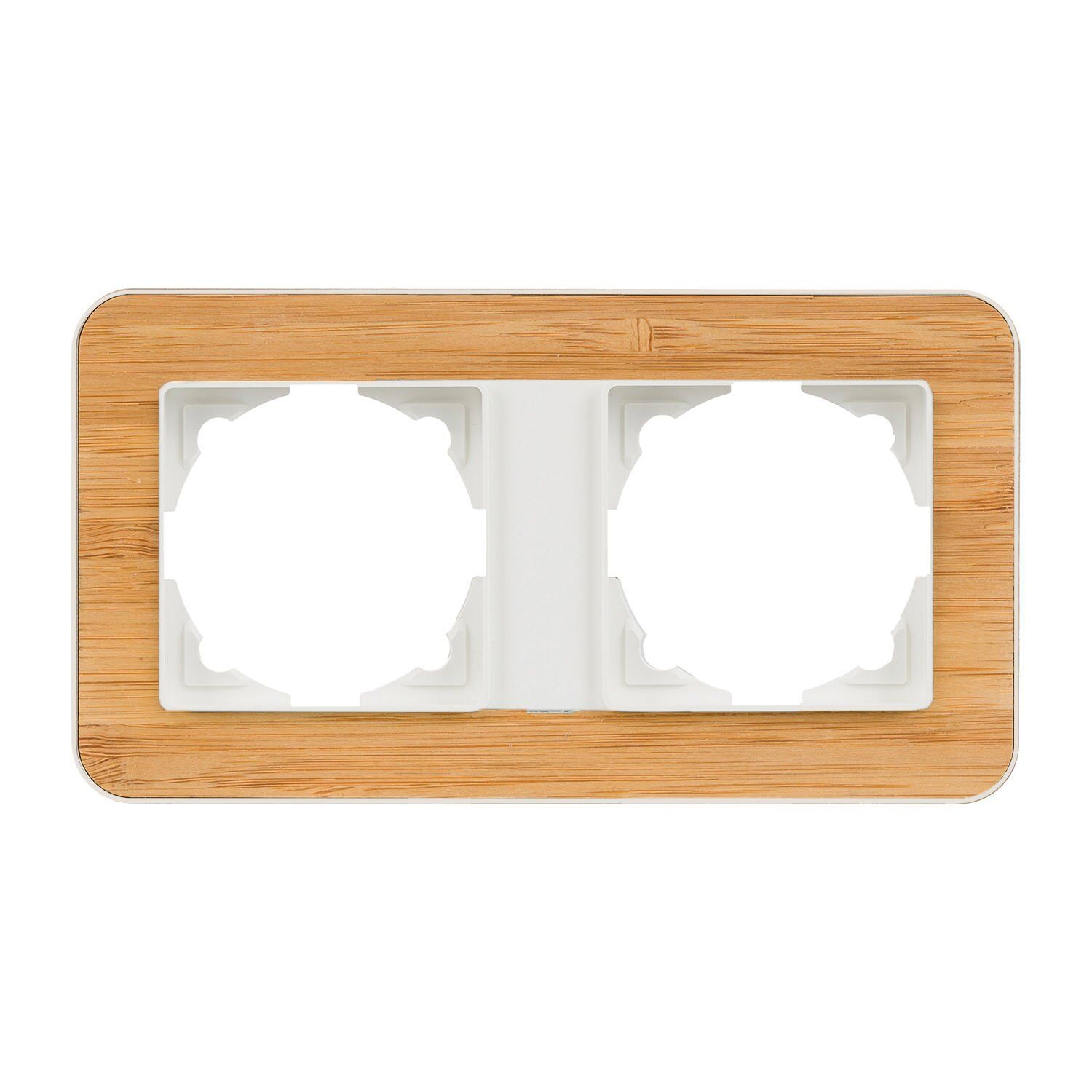 Günsan Radius Fildişi Beyazı & Natural Bamboo İkili Çerçeve