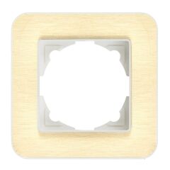 Günsan Radius Fildişi Beyazı & Gold Tekli Çerçeve