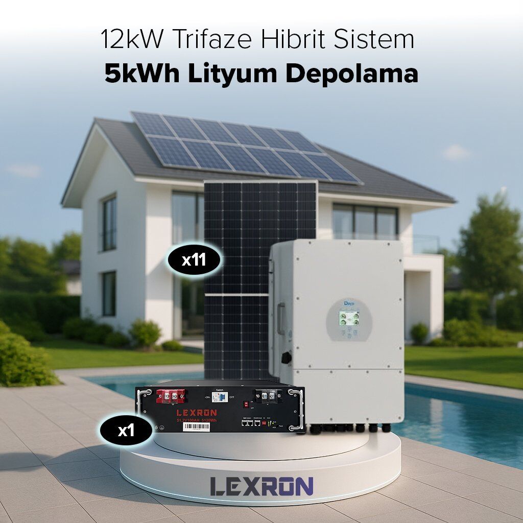 12KW TRİFAZE HİBRİT SİSTEM 1