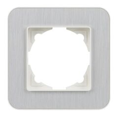 Günsan Radius Fildişi Beyazı & Silver Light Tekli Çerçeve