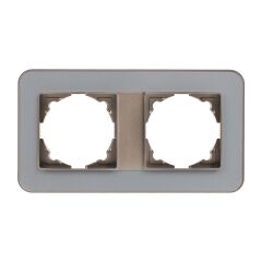 Günsan Radius Mocha & Pearl Silver İkili Çerçeve
