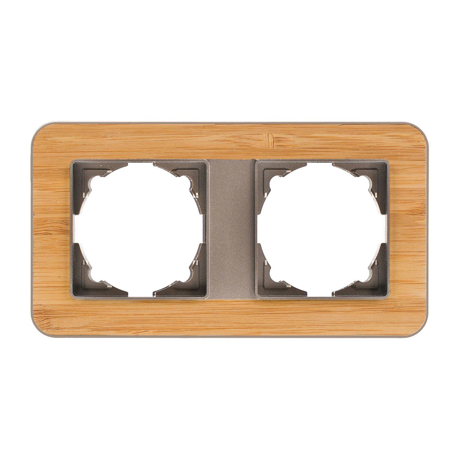Günsan Radius Mocha & Natural Bamboo İkili Çerçeve