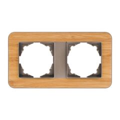 Günsan Radius Mocha & Natural Bamboo İkili Çerçeve