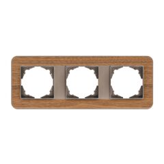 Günsan Radius Mocha & Natural Walnut Üçlü Çerçeve