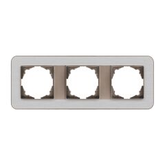 Günsan Radius Mocha & Silver Light Üçlü Çerçeve