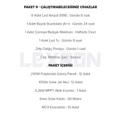 POLYKRİSTALLİ BÜYÜK EV PAKETİ (PAKET 9)