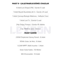 POLYKRİSTALLİ BAĞ EVİ PAKETİ (PAKET 8)