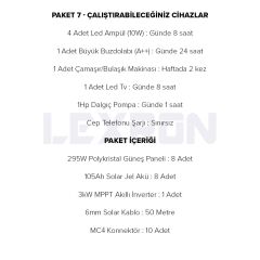 POLYKRİSTALLİ BAĞ EVİ PAKETİ (PAKET 7)