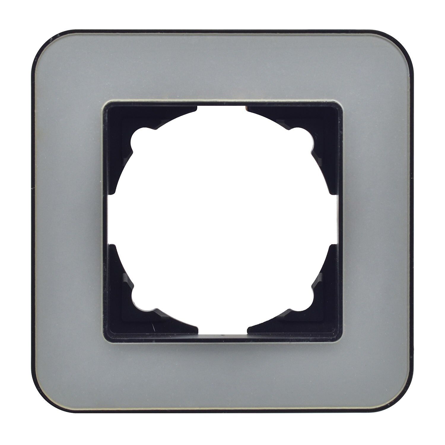 Günsan Radius Metalik Siyah & Pearl Silver Tekli Çerçeve