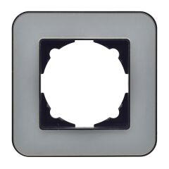 Günsan Radius Metalik Siyah & Pearl Silver Tekli Çerçeve