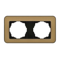 Günsan Radius Metalik Siyah & Pearl Gold İkili Çerçeve