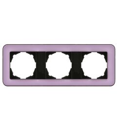 Günsan Radius Metalik Siyah & Pastel Violet Üçlü Çerçeve