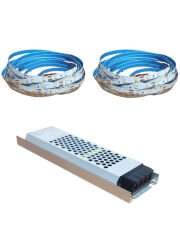 Şerit Led 40x40 Orjinal Set Ultra Slim Trafo İç Mekan Beyaz - 10 metre