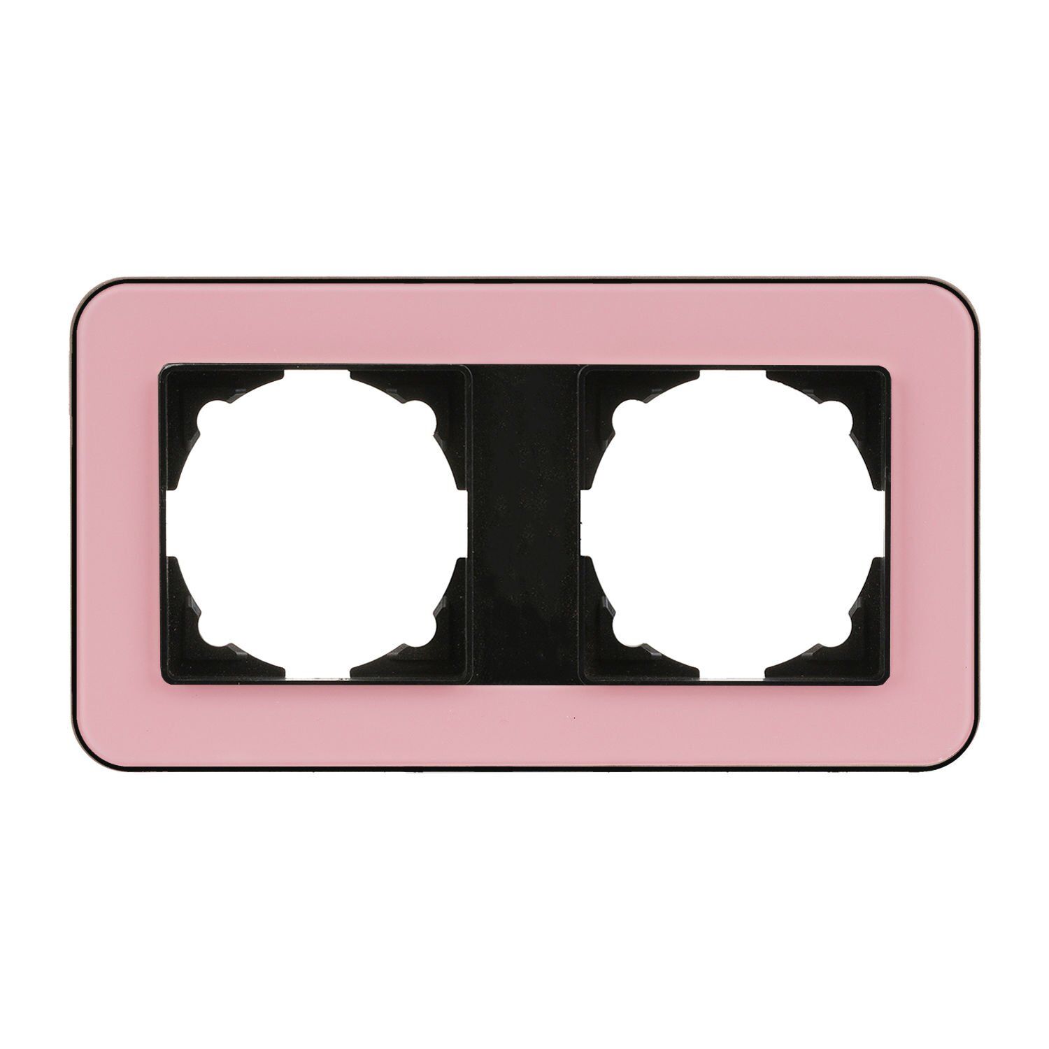 Günsan Radius Metalik Siyah & Powdery Pink İkili Çerçeve