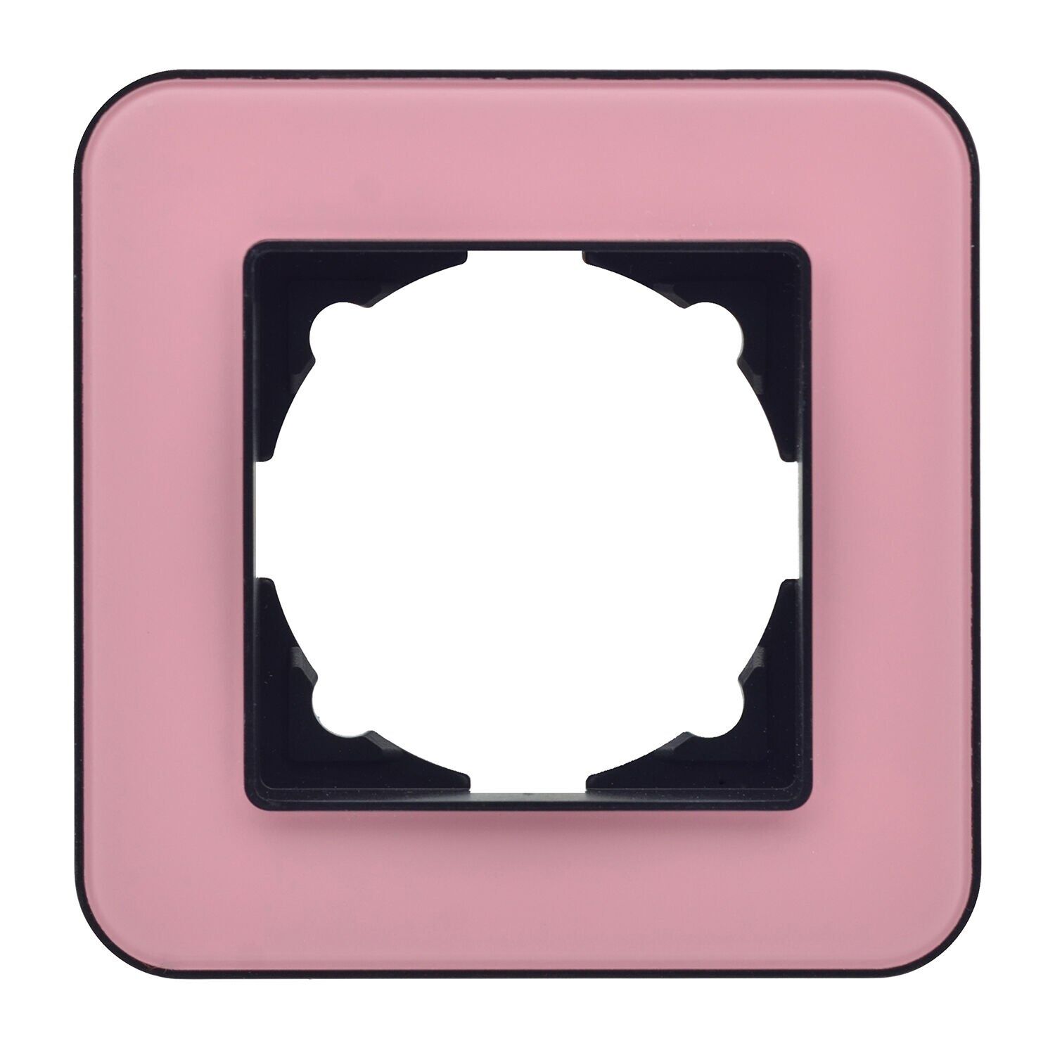 Günsan Radius Metalik Siyah & Powdery Pink Tekli Çerçeve