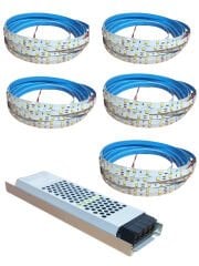 Şerit Led 40x40 Orjinal Set Ultra Slim Trafo İç Mekan Günışığı - 25 metre