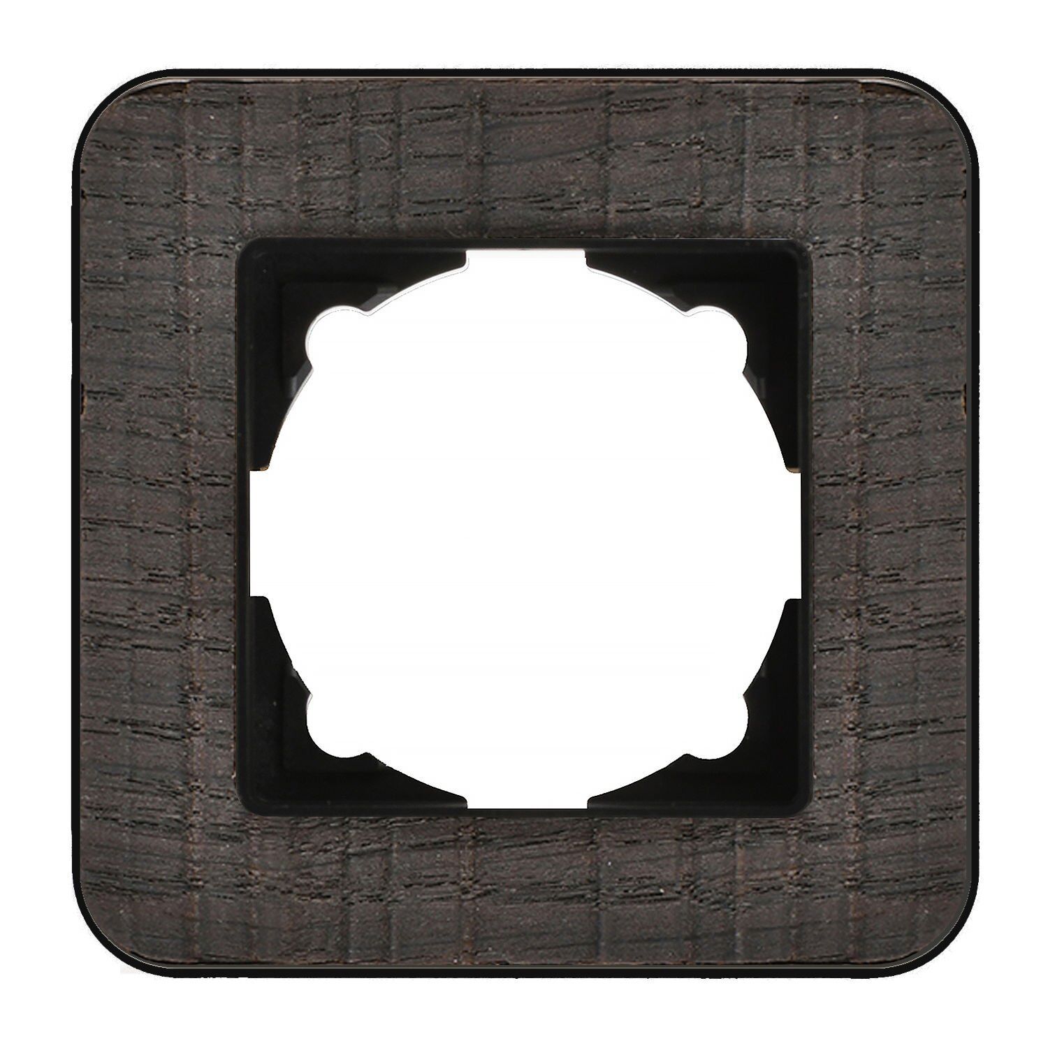 Günsan Radius Metalik Siyah & Natural Oak Tekli Çerçeve