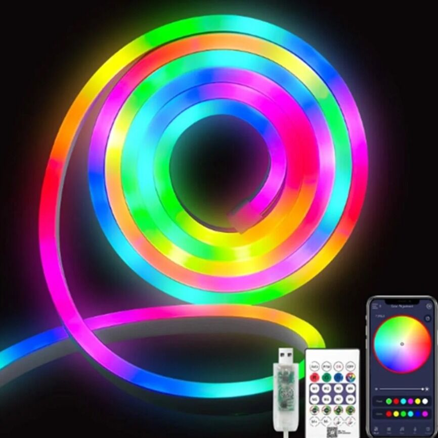 5 Metre RGB Magic Pixel Neon Şerit LED