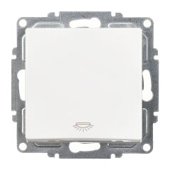 Günsan Visage Beyaz Klipsli Liht Anahtar - 10AX 250V