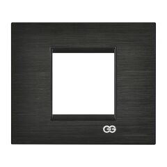 Günsan Domino Siyah & Siyah Çerçeve / Çıtası Krom- 2M