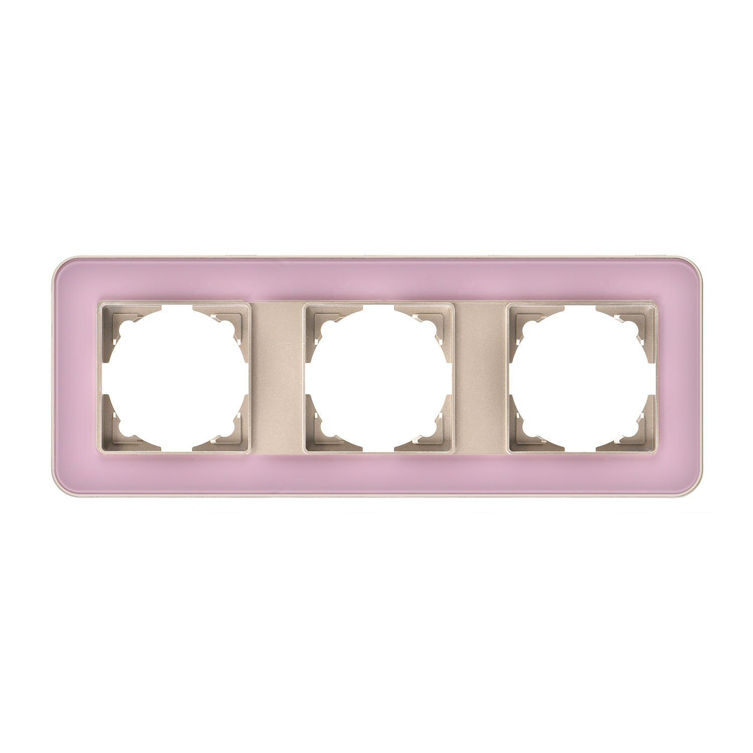 Günsan Radius Metalik Bej & Powdery Pink Üçlü Çerçeve