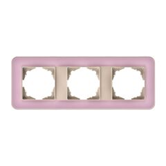 Günsan Radius Metalik Bej & Powdery Pink Üçlü Çerçeve