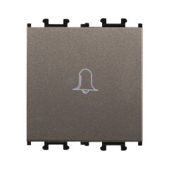 Günsan Domino Mocha Vidalı Geniş Zil Butonu -2M - 16AX 250V