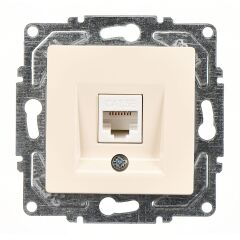 Günsan Eqona Krem Vidalı Tekli Data Prizi (RJ45 Cat5E)