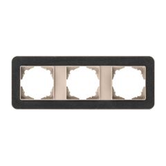 Günsan Radius Metalik Bej & Black Üçlü Çerçeve