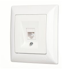 Günsan Visage Beyaz Tekli Data Prizi (RJ45 Cat5E)