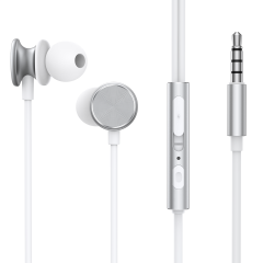 JOYROOM JR-EW03 IN-EAR METAL WIRED EARBUDS-SILVER