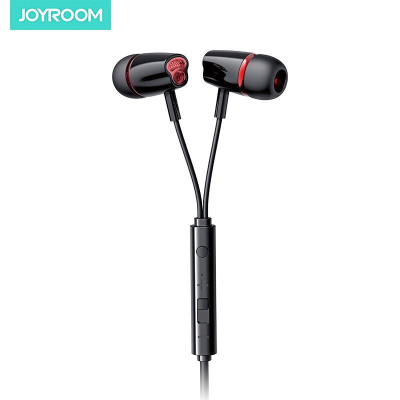 JOYROOM JR-EL114  IN-EAR WIRED EARPHONE-BLACK