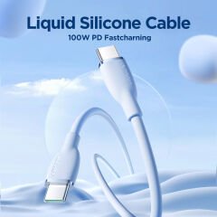 JOYROOM SA29-CC5 100W TYPE C-TYPE C 1.2M-BLUE