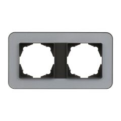 Günsan Radius Füme & Pearl Silver İkili Çerçeve