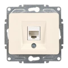 Günsan Fantasy Krem Tekli Data Prizi (RJ45 Cat6) Mekanizma